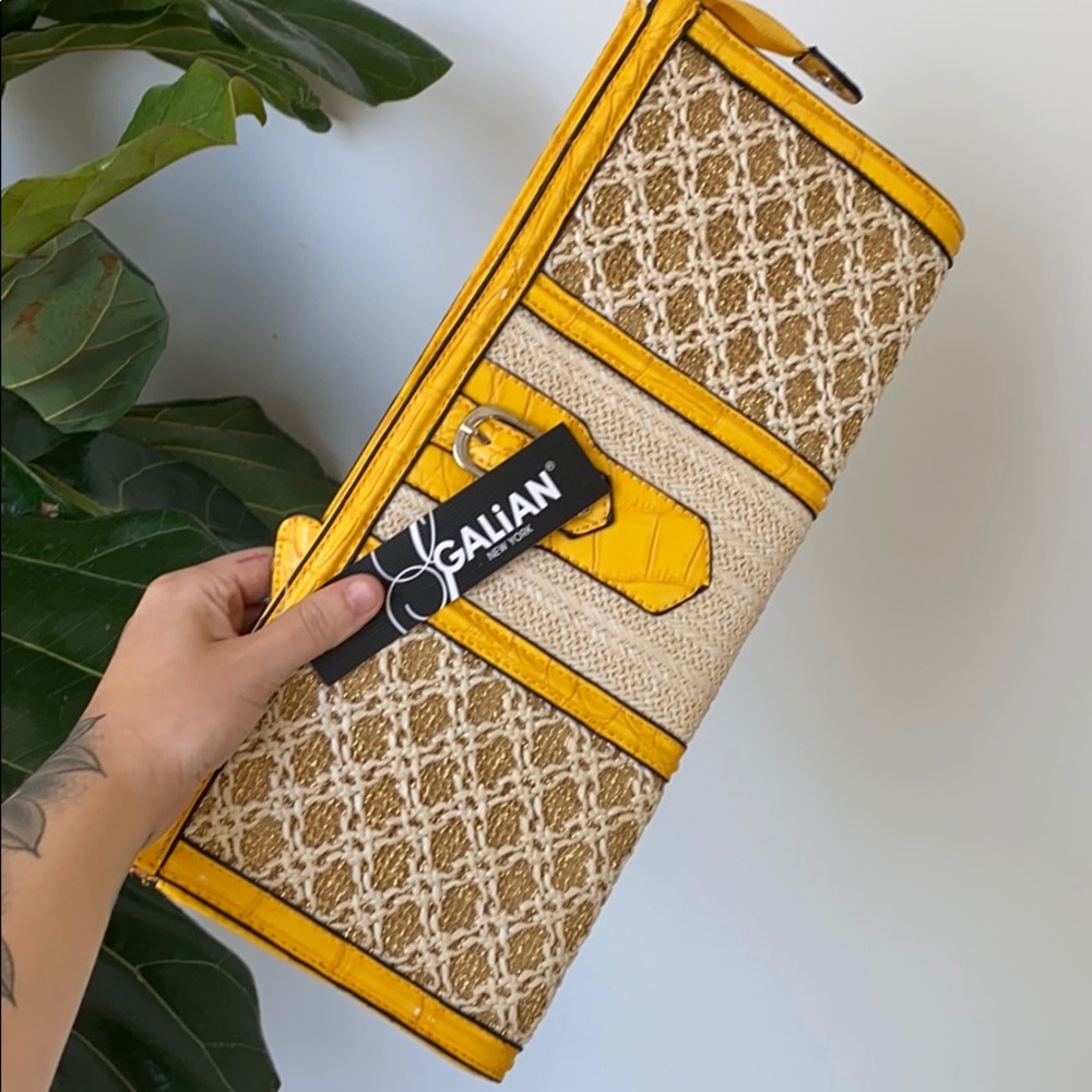 Yellow Galian handbag w tags and dust cover